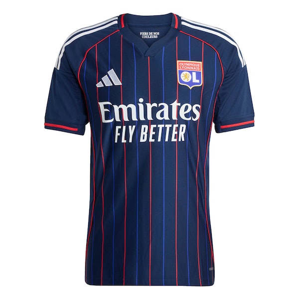 Olympique Lyonnais adidas 2025/26 Away Replica Jersey - Blue/White - Image 4