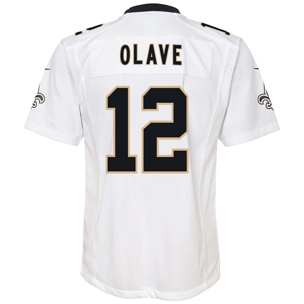 Chris Olave New Orleans Saints Nike Youth Game Jersey - White - Image 4