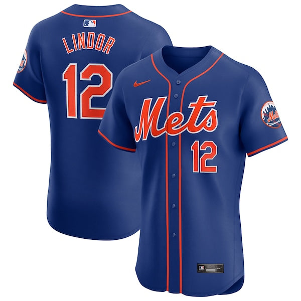 Francisco Lindor New York Mets Nike Alternate Elite Player Jersey - Royal - Image 2