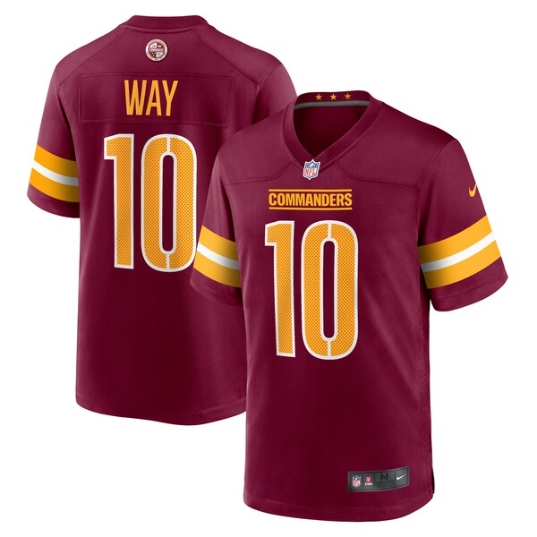 Tress Way Washington Commanders Nike Game Jersey - Burgundy - Image 2