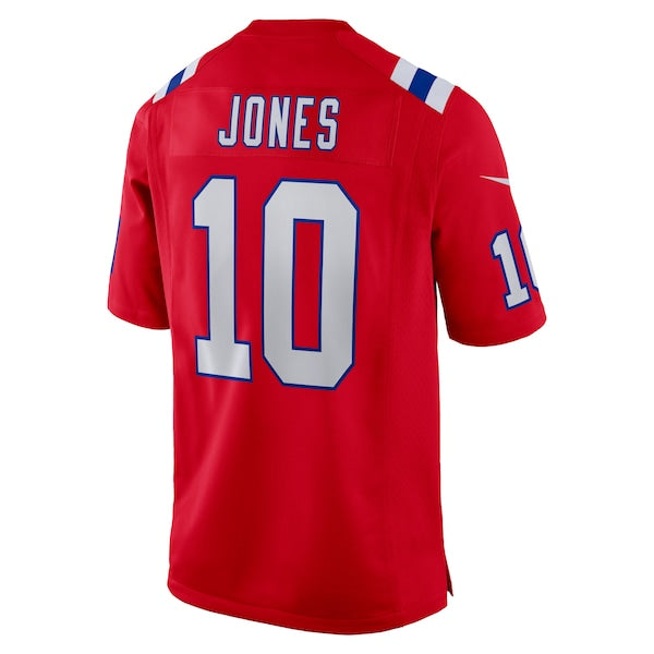 Mac Jones New England Patriots Nike Youth Game Jersey - Red/Navy/White - Image 5