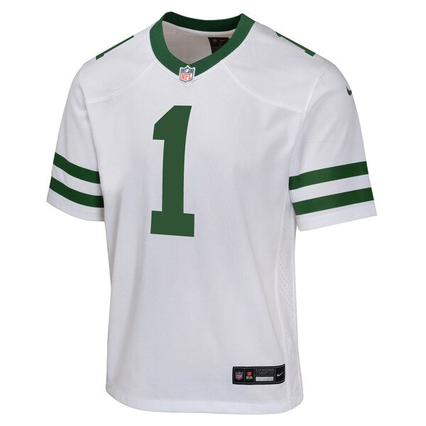 Ahmad Sauce Gardner New York Jets Nike Youth Game Jersey - Legacy White/Black/Green - Image 3