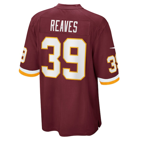Jeremy Reaves Washington Football Team Nike Game Player Jersey - Burgundy - Image 3