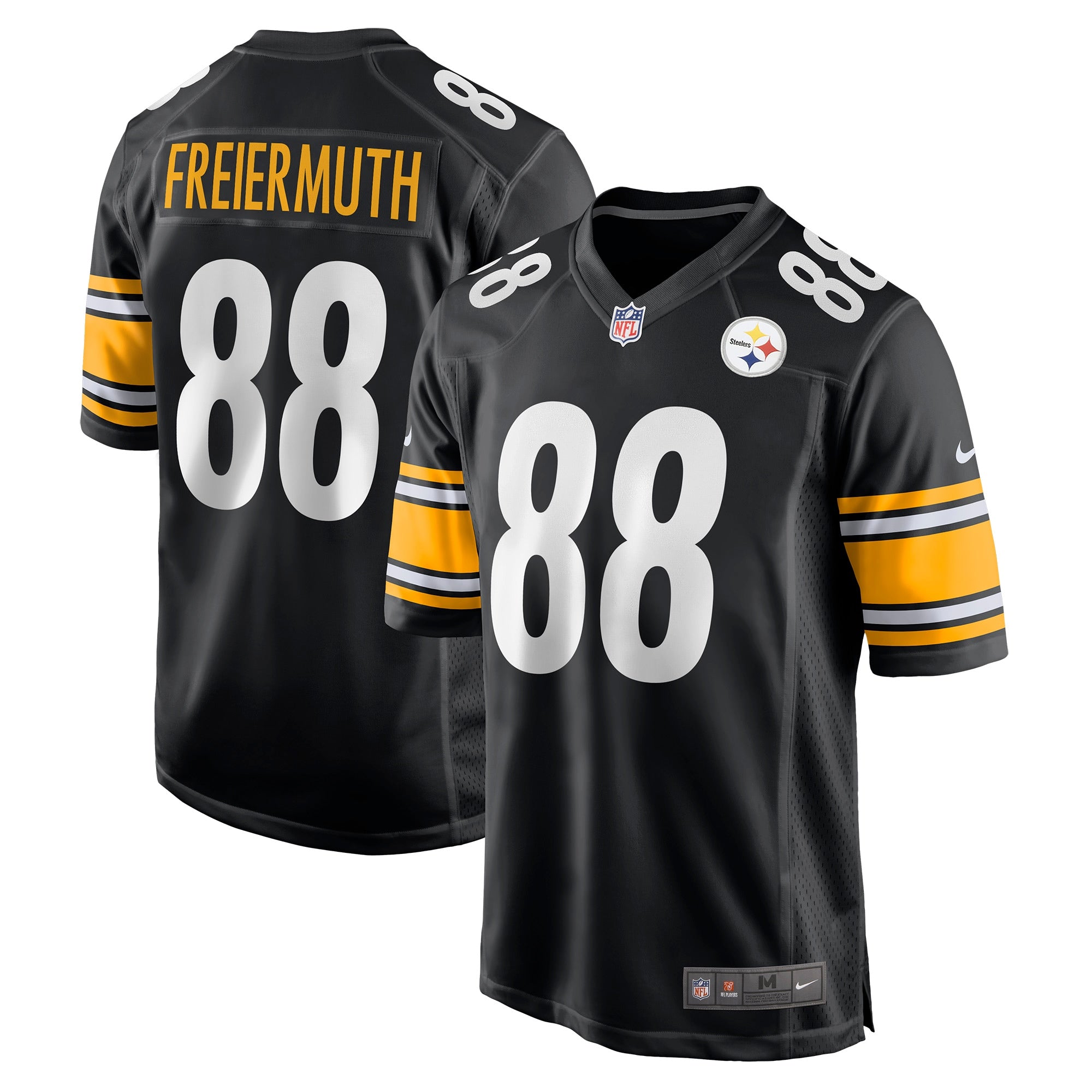 Pat Freiermuth Pittsburgh Steelers Nike Game Player Jersey - White/Black - Image 5