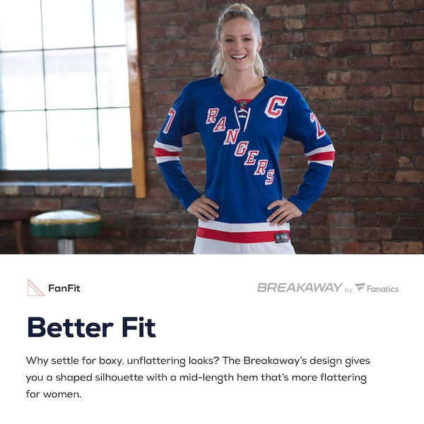 Jimmy Vesey New York Rangers Women's Breakaway Player Jersey - Blue - Image 4
