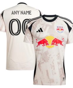 New York Red Bulls adidas 2025 Stone Kit Replica Custom Jersey - Tan