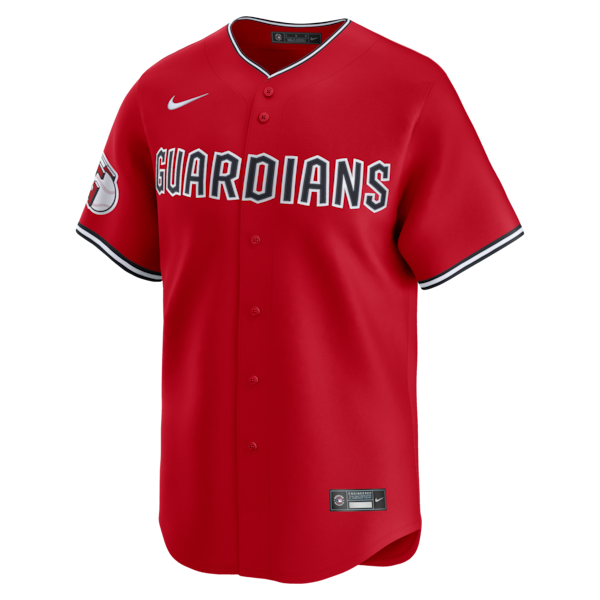 Cleveland Guardians Nike Alternate Limited Jersey - Red - Image 2