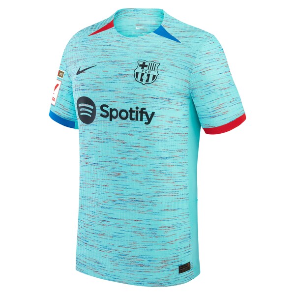 Barcelona Nike 2023/24 Third Match Authentic Jersey - Aqua - Image 2