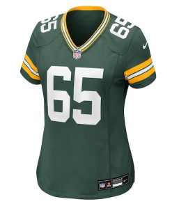 Alternative view of Aaron Banks Green Bay Packers Nike Women's Team Game Jersey -  Green