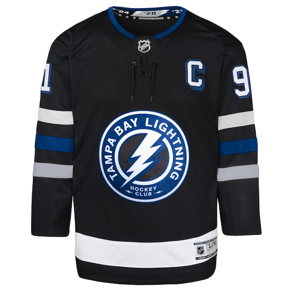 Steven Stamkos Tampa Bay Lightning Youth Alternate Premier Player Jersey - Black - Image 2