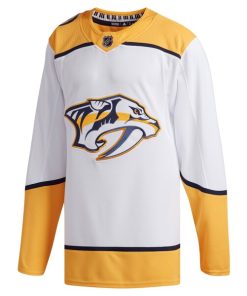 Alternative view of Nashville Predators adidas Away Authentic Jersey - White
