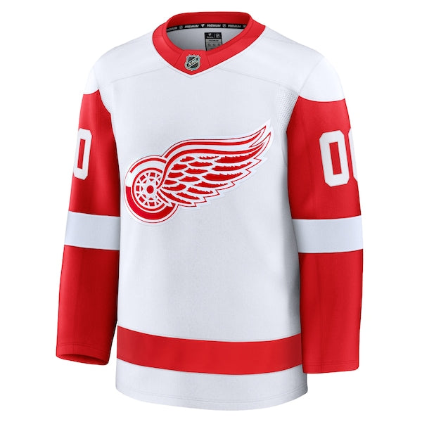 Detroit Red Wings Away Premium Custom Jersey - White/Red - Image 3