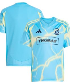 Philadelphia Union adidas Youth 2025 The Voltage Kit Replica Jersey - Blue