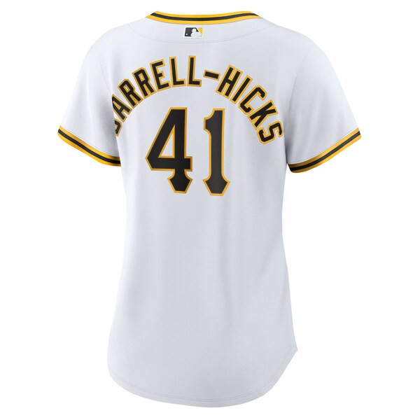 Michael Darrell-Hicks Pittsburgh Pirates Nike Women's Home Replica Jersey - White - Image 3