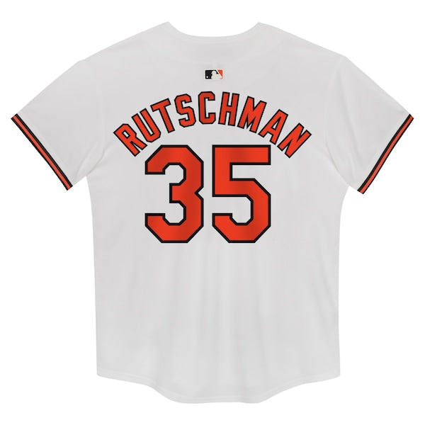 Adley Rutschman Baltimore Orioles Nike Preschool Home Game Jersey - White - Image 3