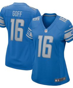 Jared Goff Detroit Lions Nike Women's Player Game Jersey - Blue