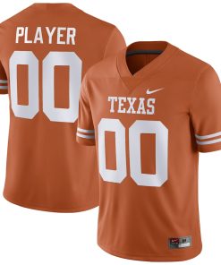Alternative view of Men's Nike Texas Texas Longhorns Pick-A-Player NIL Replica Football Jersey - Orange/White