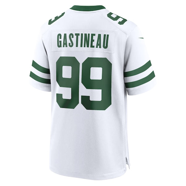 Mark Gastineau New York Jets Nike Legacy Retired Player Game Jersey - White/Green - Image 4