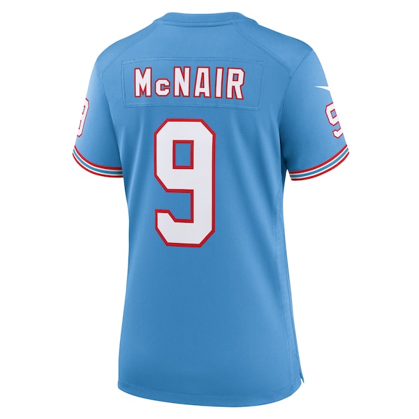 Steve McNair Tennessee Titans Nike Women's Oilers Throwback Retired Player Game Jersey - Light Blue/Navy - Image 6