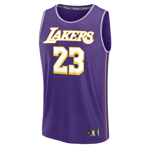 LeBron James Los Angeles Lakers Fast Break Jersey - Statement Edition - Purple - Image 2
