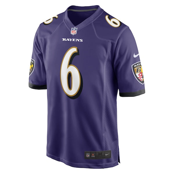 Patrick Queen Baltimore Ravens Nike Game Player Jersey - Purple - Image 2