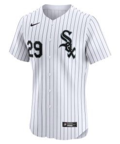 Alternative view of Paul DeJong Chicago White Sox Nike Home Elite Player Jersey - White
