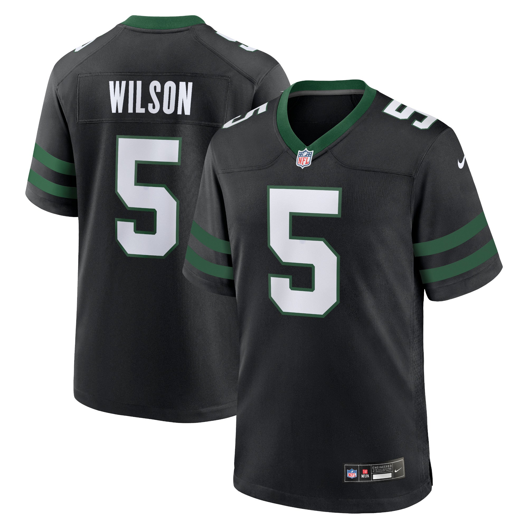 Garrett Wilson New York Jets Nike Game Jersey - Legacy Green - Image 7