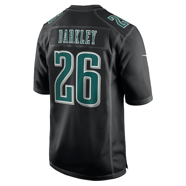 Saquon Barkley Philadelphia Eagles Nike Super Bowl LIX Fashion Game Player Jersey - Carbon Black - Image 3
