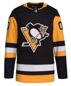 Alternative view of Pittsburgh Penguins adidas  Home  Primegreen Authentic Custom Jersey - Black