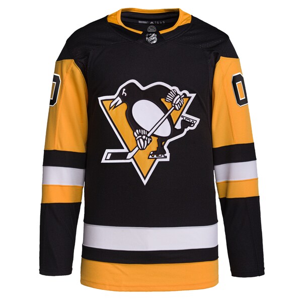 Pittsburgh Penguins adidas Home Primegreen Authentic Custom Jersey - Black - Image 2