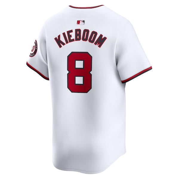 Carter Kieboom Washington Nationals Nike Home Limited Player Jersey - White - Image 3
