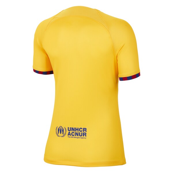 Barcelona Nike Women's 2022/23 Fourth Breathe Stadium Replica Jersey - Yellow - Image 3