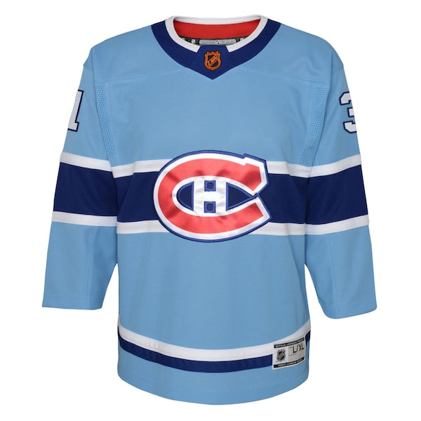 Carey Price Montreal Canadiens Youth Special Edition 2.0 Premier Player Jersey - Light Blue - Image 2