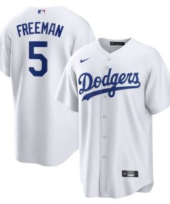 Freddie Freeman Los Angeles Dodgers Nike Replica Player Jersey - White/Royal
