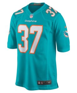 Alternative view of Darrynton Evans Miami Dolphins Nike Team Game Jersey -  Aqua