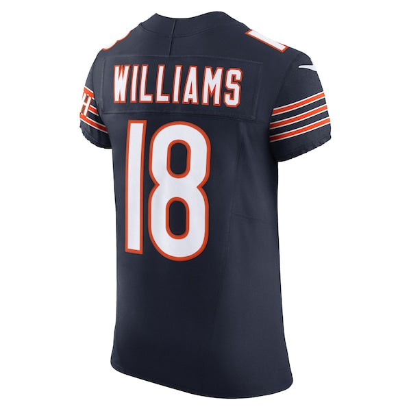 Caleb Williams Chicago Bears Nike Team Vapor F.U.S.E. Elite Jersey - Navy/Orange - Image 4