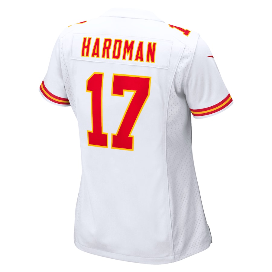 Mecole Hardman Kansas City Chiefs Nike Women's Game Jersey - White - Image 3