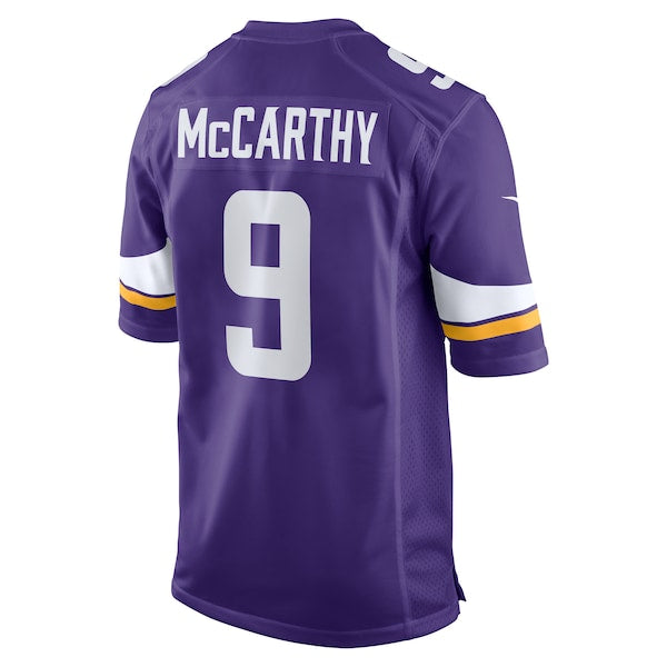 J.J. McCarthy Minnesota Vikings Nike 2024 NFL Draft First Round Pick Player Game Jersey - Purple - Image 3