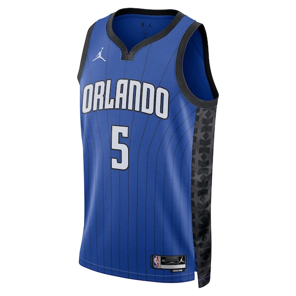 Paolo Banchero Orlando Magic Jordan Brand Unisex Swingman Jersey - Statement Edition - Blue - Image 2
