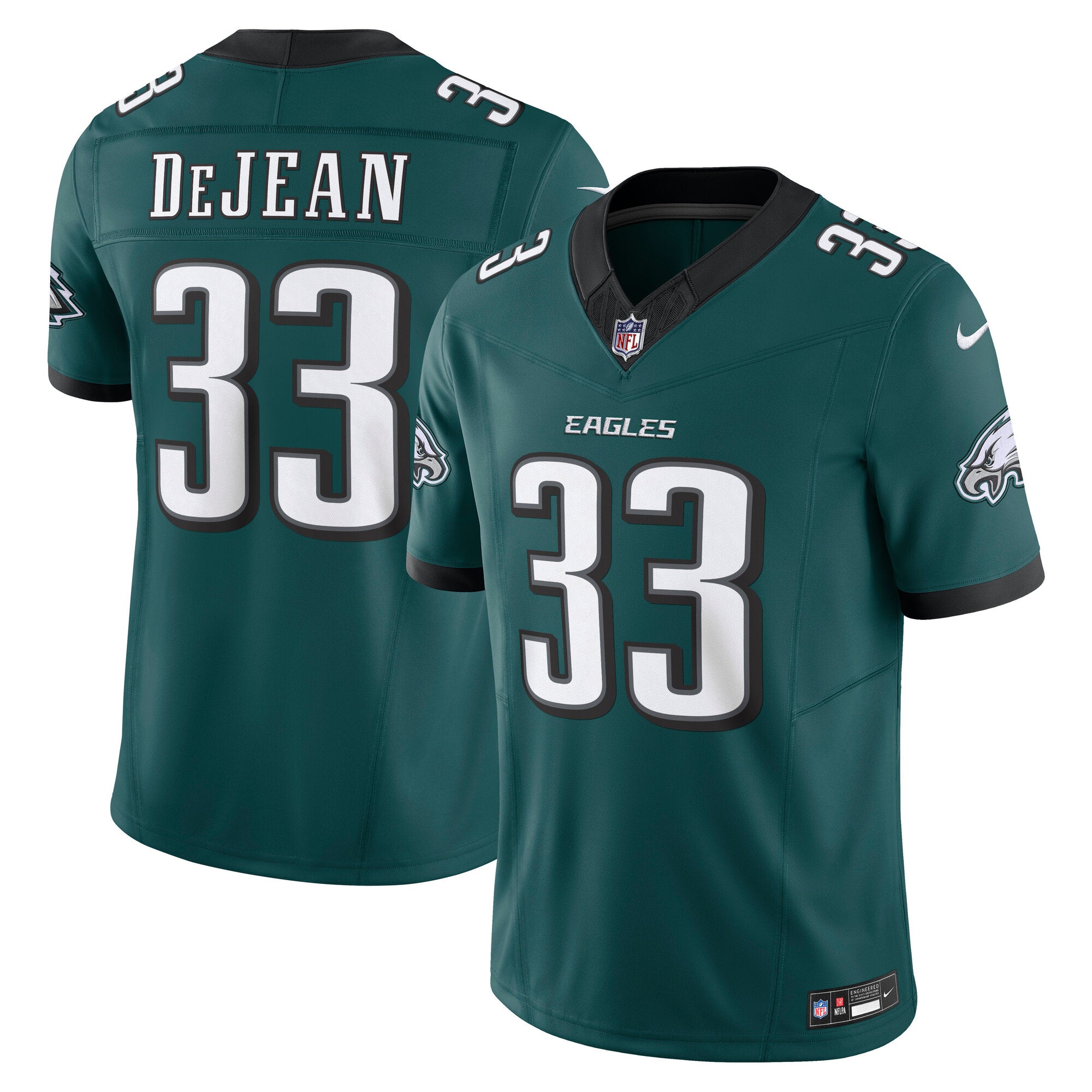 Cooper DeJean Philadelphia Eagles Nike Alternate Vapor F.U.S.E. Limited Jersey - Black/Green/Kelly Green - Image 7