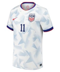 Alternative view of Sophia Wilson USMNT Nike Youth 2025 Home Replica Player Jersey - White