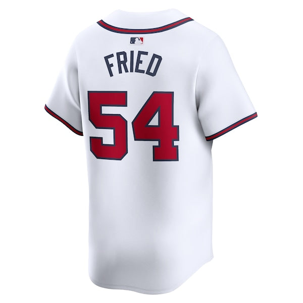 Max Fried Atlanta Braves Nike Home Limited Player Jersey - White - Image 3