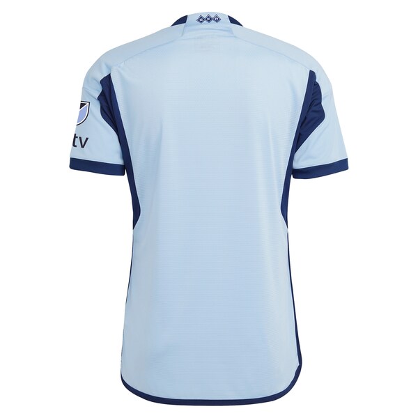 Sporting Kansas City adidas 2024 Hoops 4.0 Authentic Jersey - Light Blue - Image 3