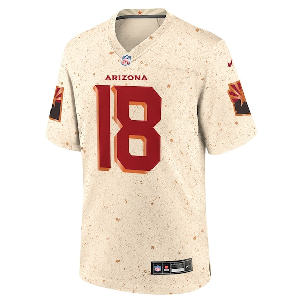 Marvin Harrison Jr. Arizona Cardinals Nike 2025 Rivalries Collection Game Jersey - Natural - Image 2