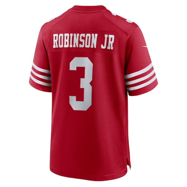 Brian Robinson Jr. San Francisco 49ers Nike Team Game Jersey - Scarlet - Image 3