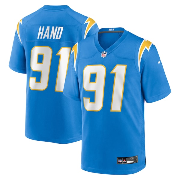 Da'Shawn Hand Los Angeles Chargers Nike Team Game Jersey - Powder Blue