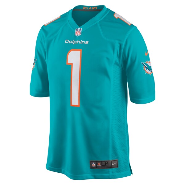 Number 1 Dad Miami Dolphins Nike Game Jersey - Aqua - Image 2