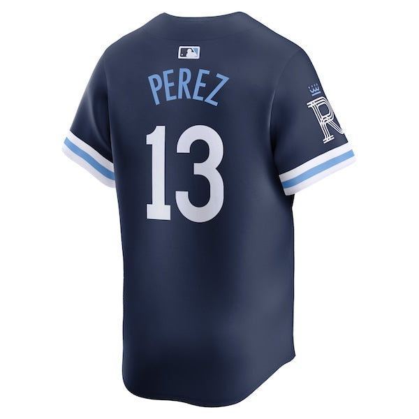 Salvador Perez Kansas City Royals Nike City Connect Limited Jersey - Navy - Image 3