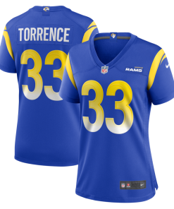 Rashad Torrence II Los Angeles Rams Nike Women's  Game Jersey - Royal