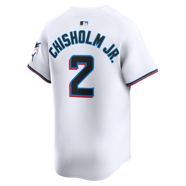 Jazz Chisholm Jr. Miami Marlins Nike Youth Home Limited Player Jersey - White - Image 3